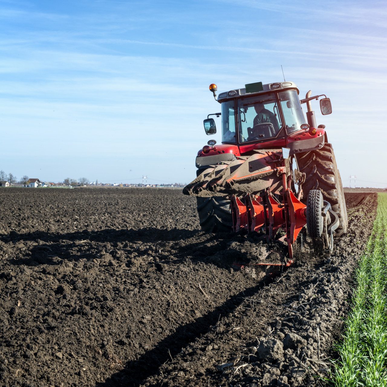 tractor agricultural machine cultivating field